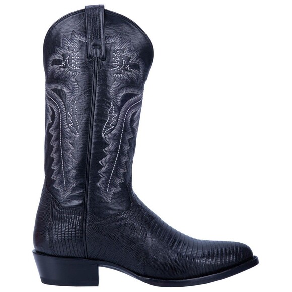 Dan Post Men\'s Winston Lizard Western Cowboy Boots Black Round Toe DP3050R Sz 12 main image 4